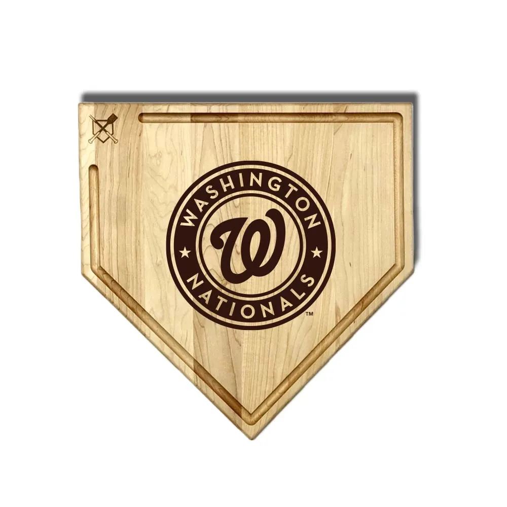 Washington Nationals Home Plate Cutting Boards | Multiple Sizes | Multiple Designs