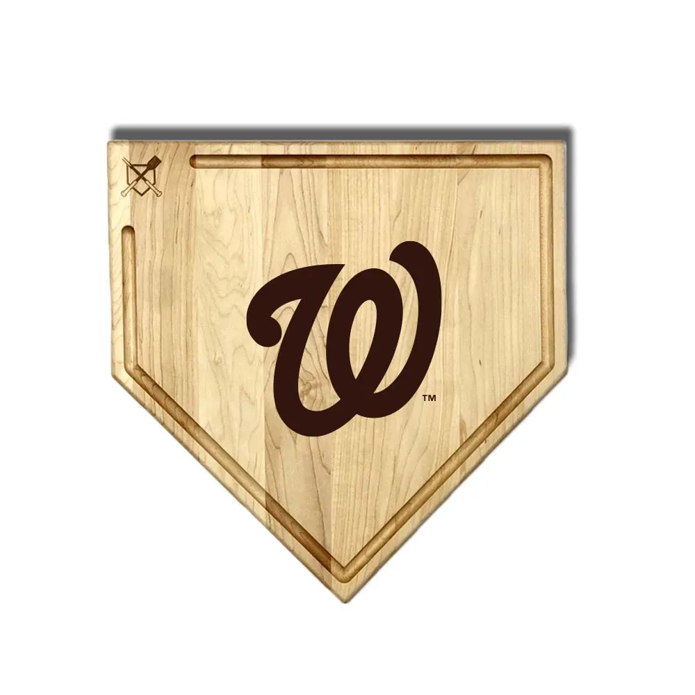 Washington Nationals Home Plate Cutting Boards | Multiple Sizes | Multiple Designs