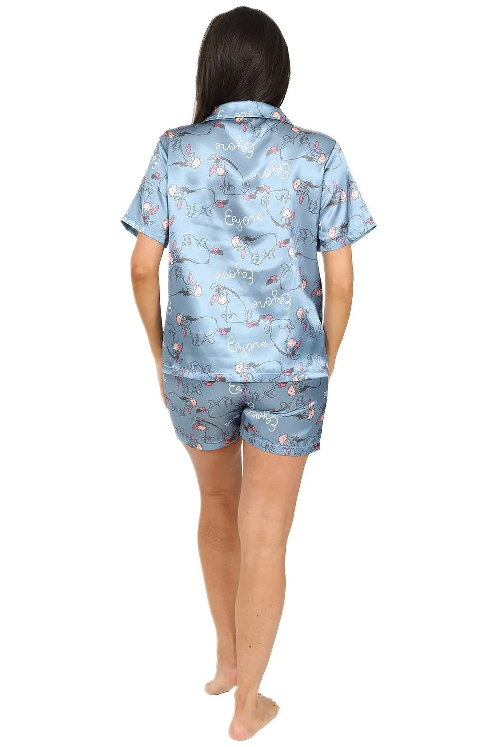 Women's Disney Eeyore Short Satin Pyjama Set