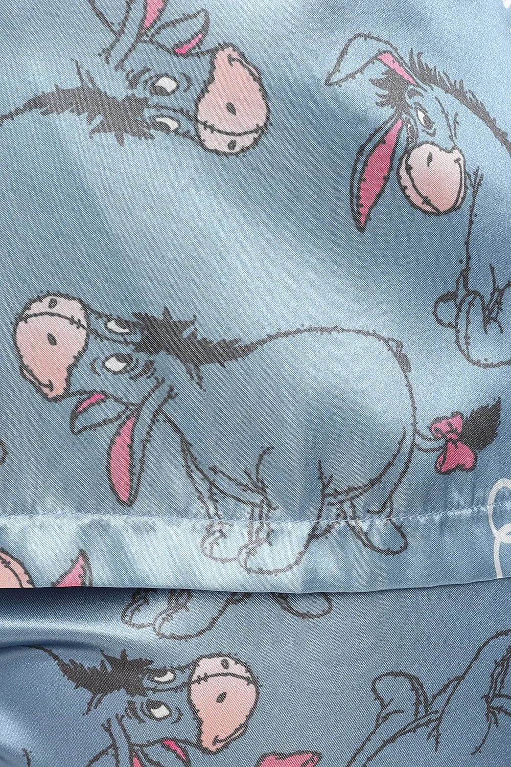 Women's Disney Eeyore Short Satin Pyjama Set