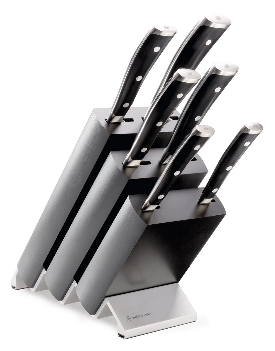 Wusthof CLASSIC IKON BLACK KNIFE BLOCK SET 7 PIECE